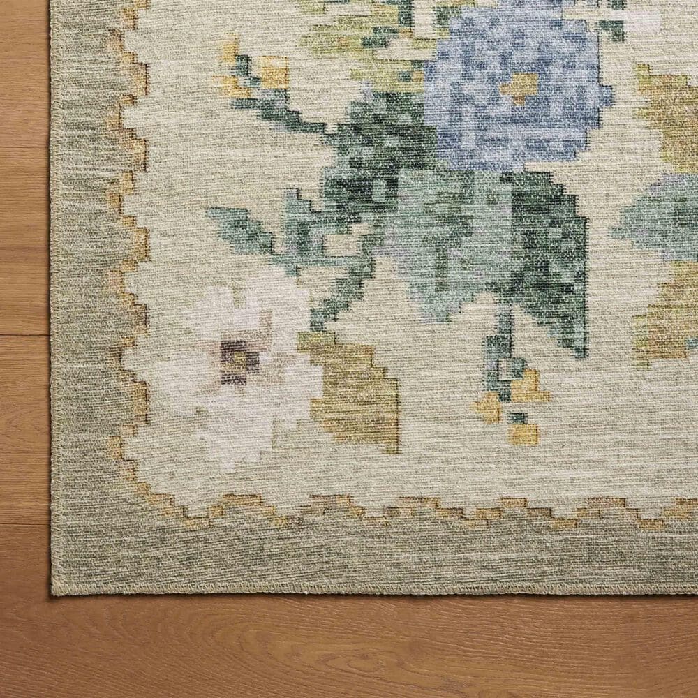 Rifle Paper Co. x Loloi Rosa 2&#39;6&quot; x 9&#39;6&quot; Cream Runner, , large