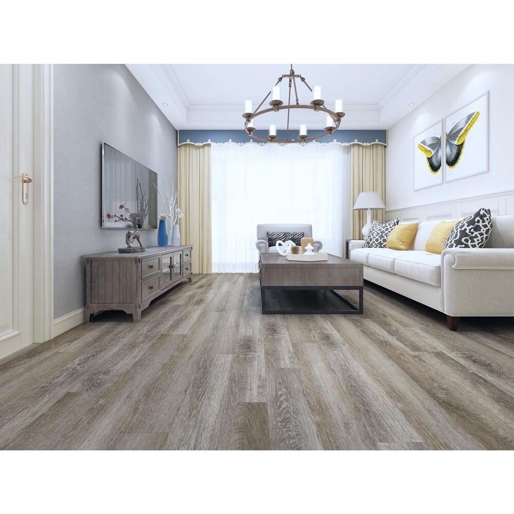 Create Flooring Sparta Diamond 9&quot; Luxury Vinyl Plank in Weathered Oak, , large