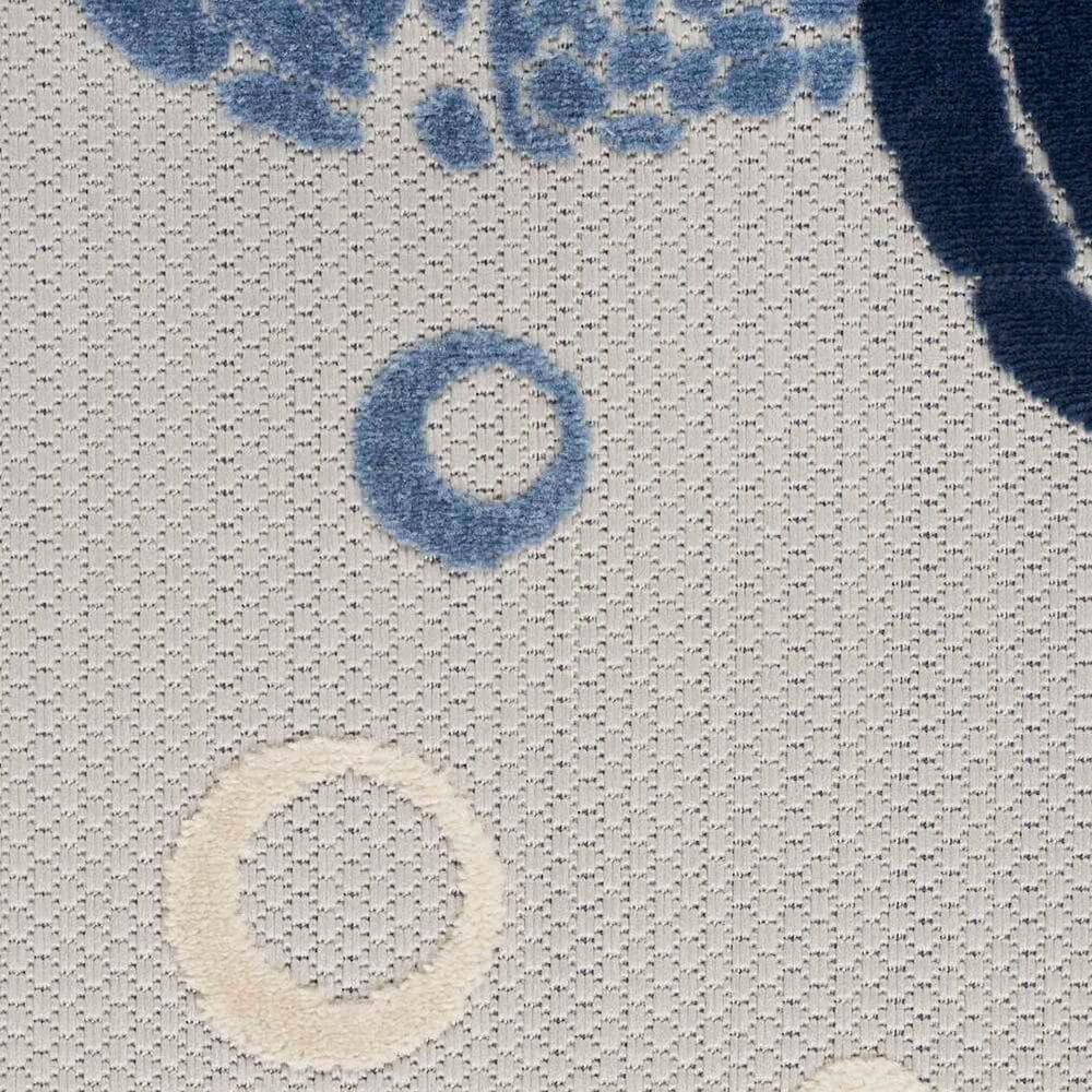 Nourison Aloha 3&#39;6&quot; x 5&#39;6&quot; Navy Blue Indoor/Outdoor Area Rug, , large
