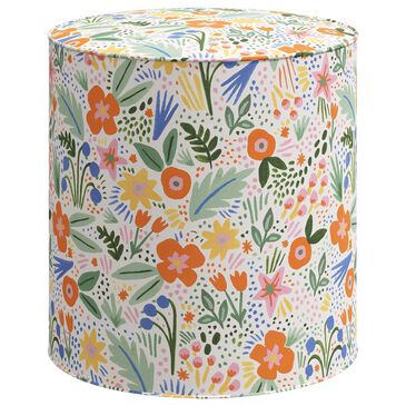 Rifle Paper Co Crafted by Cloth and Company Billie Ottoman in Merida Multi, , large