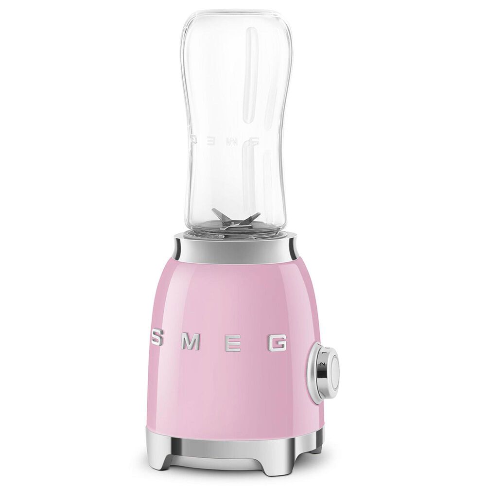 Smeg 2-Speed Personal Blender in Pastel Pink and Chrome, , large