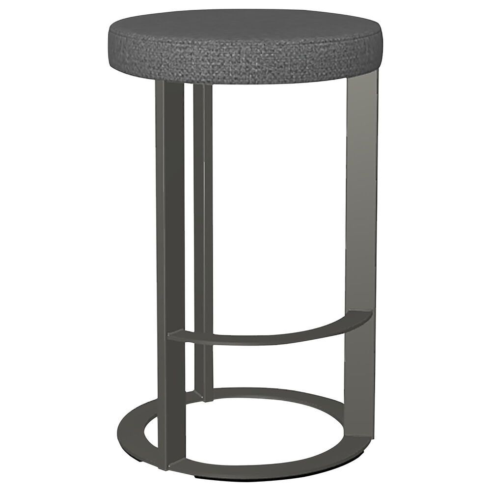 Amisco Allegro Barstool with JQ Tuxedo Cushion in Metallo, , large