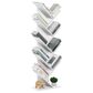 HOMLUX 9-Tier Shelf Tree Bookcase in White, , large