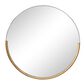 Maple and Jade 30" Round Wall Mirror in Matte Gold, , large