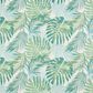 Safavieh Barbados Tropical Botanical BAR592 6"6" Square Green and Teal Indoor/Outdoor Area Rug, , large