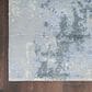 Nourison Silk Shadows 7"9" x 9"9" Blue, Grey and Ivory Area Rug, , large