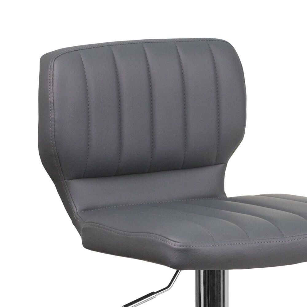 Flash Furniture Adjustable Barstool in Gray, , large