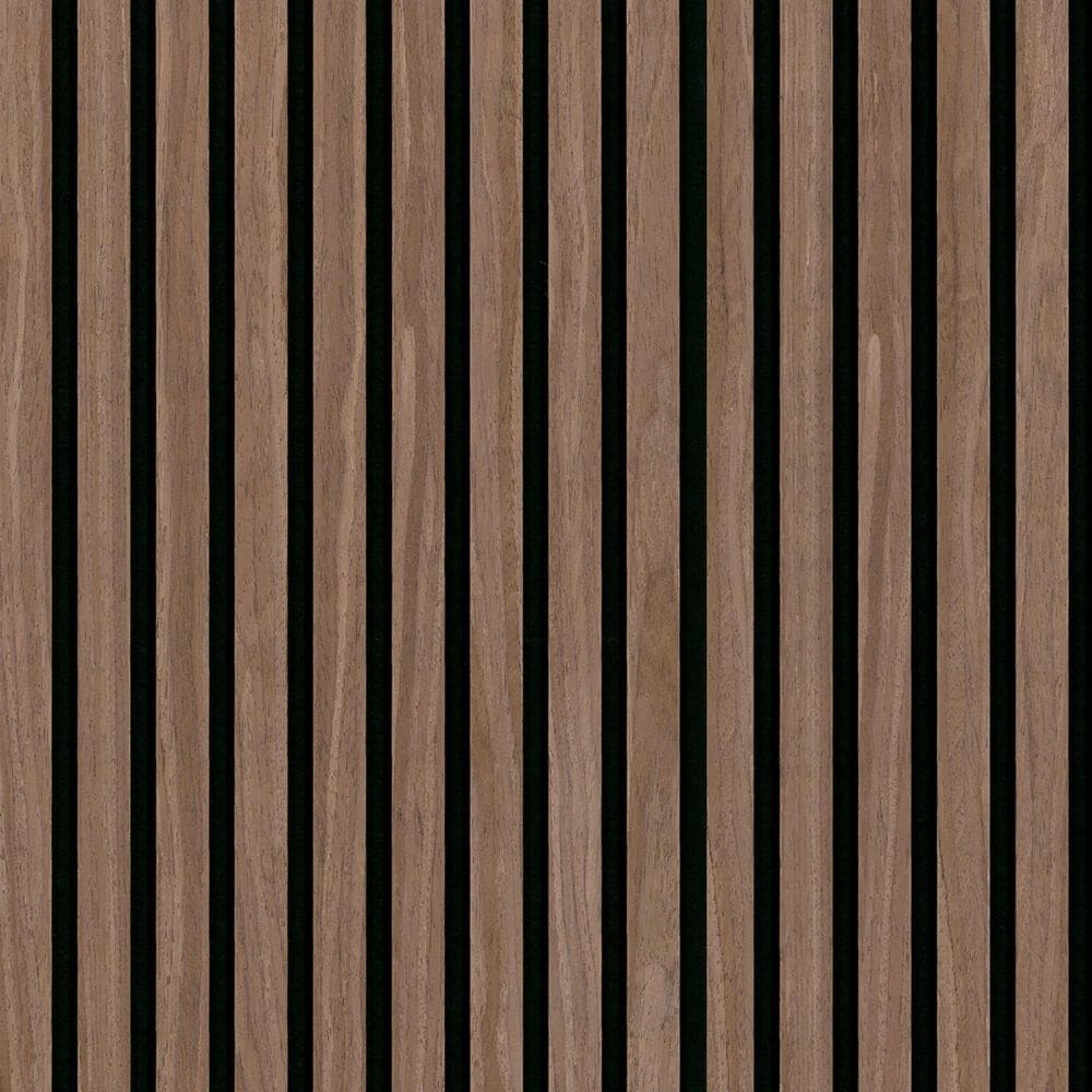 MS International Acoustic Wood Slat Sable 24" x 48" Wall Panels, , large