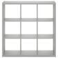 HOMLUX 9-Cube Reversible Open Back Bookshelf in Light Grey, , large