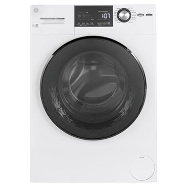GE Appliances Compact 2.4 Cu. Ft. Frontload Washer with Steam in White, , large