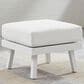 Linon Home Decor Holland Patio Ottoman in White, , large