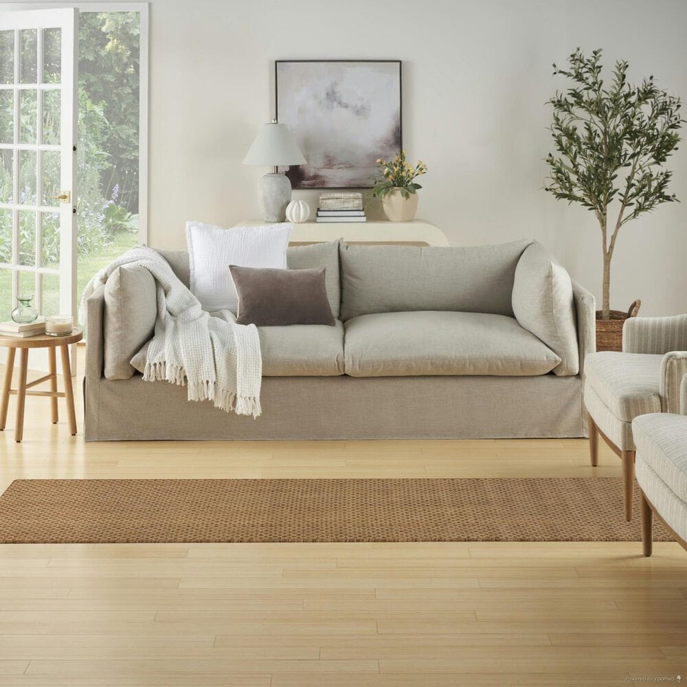 Nourison Courtyard Jute 2&#39;2&quot; x 8&#39; Indoor/Outdoor Runner, , large