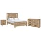Ashley Brozmont Queen Platform Panel Bed with Dresser and Nightstand in Natural Brown, , large