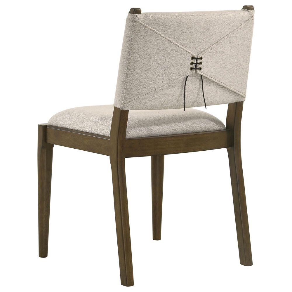 Coaster Ottowa Wood and Upholstered Dining Side Chair in Brown, , large