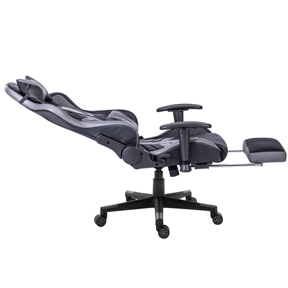 New Era Holding Group LTD High Back Gaming Chair in Gray and Black
