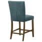 Coaster Paxton Counter Chair with Teal Blue Upholstery in Warm Brown, , large