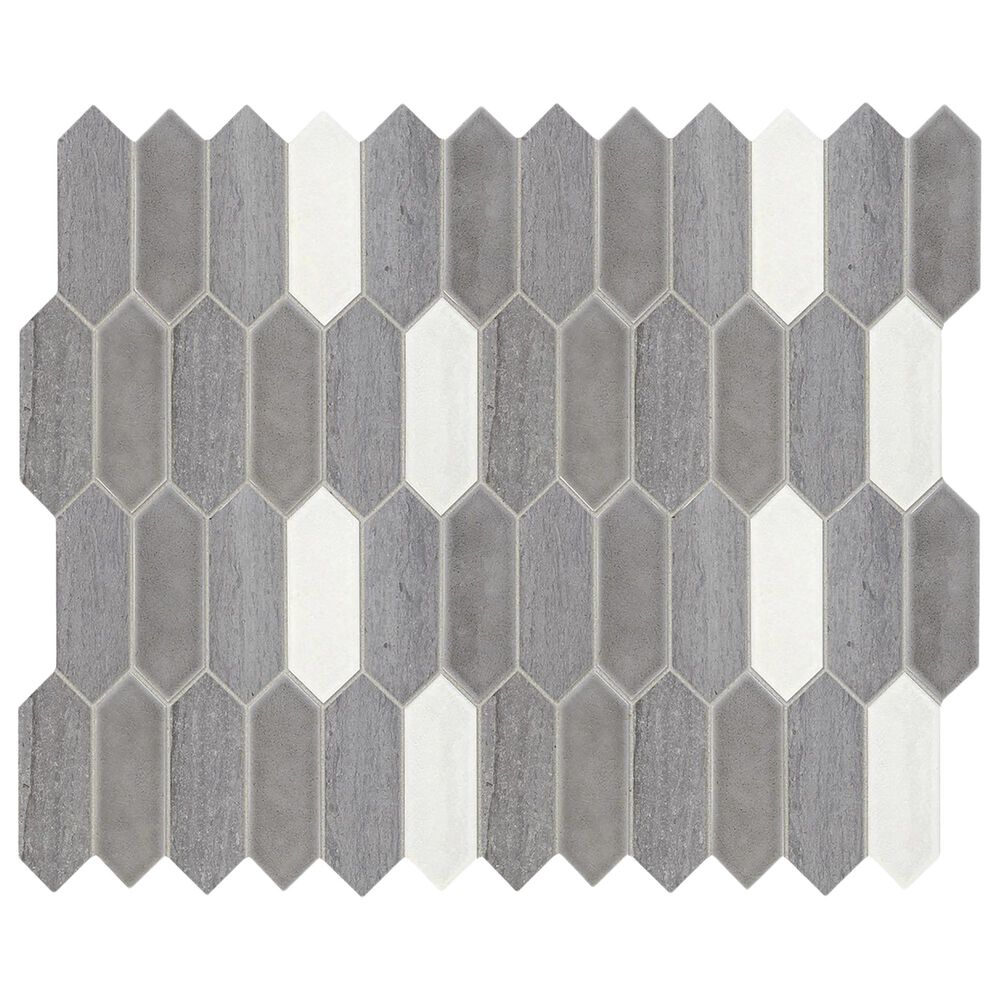 Dal-Tile Fonte Heather Harbor Blend 2" x 6" Natural Stone Mosaic Tile, , large