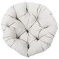 Hearth and Haven Mia Papasan Outdoor Swivel Chair with Beige Cushion in Brown, , large