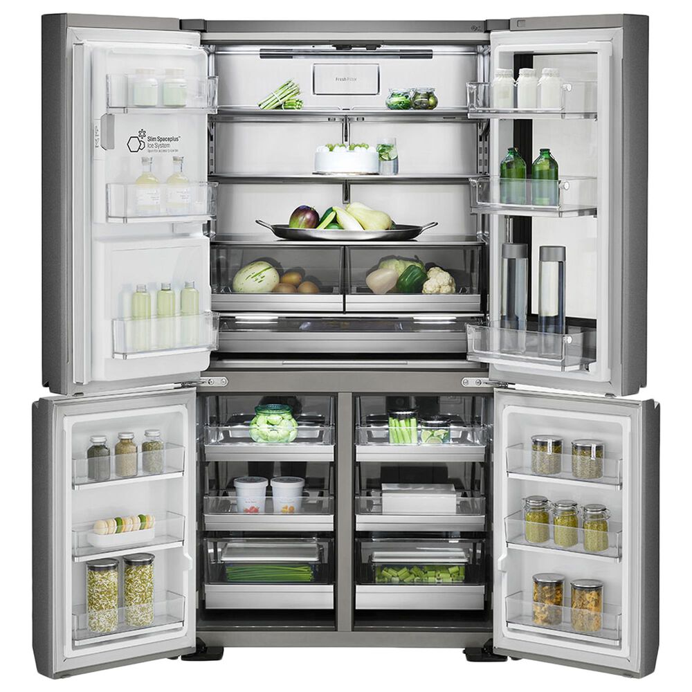 LG 22.8 Cu. Ft. French Door Refrigerator with InstaView Door-In-Door in Textured Steel, , large