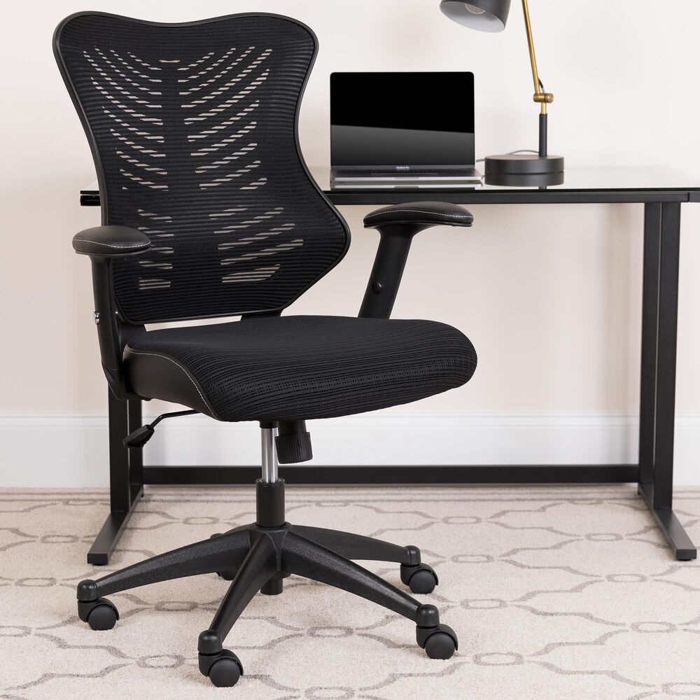 Flash Furniture Executive Swivel Chair in Black, , large
