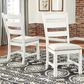 Ashley Valebeck Dining Chair Set of 2 in Beige and White, , large