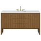 James Martin Hudson 60" Single Bathroom Vanity in Honey Oak with 3 cm Tajnar Eclos Top and Rectangular Sink, , large