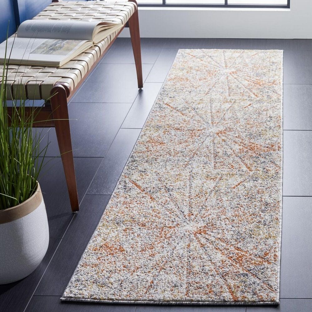 Safavieh Aston ASN728 2&#39; x 8&#39; Ivory and Grey Runner, , large