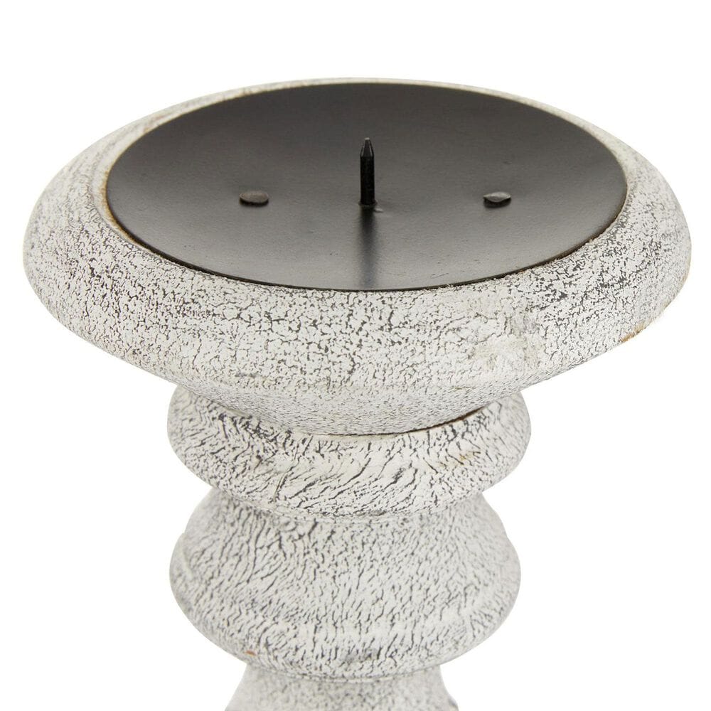 Maple and Jade 12&quot;, 15&quot;, 18&quot; Decorative Candle Holder in White &#40;Set of 3&#41;, , large