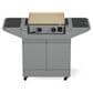 Tytus Emberwood Grill and Prep Cart with 2-Burner 22" Gas Tabletop Griddle in Gunmetal Gray, , large