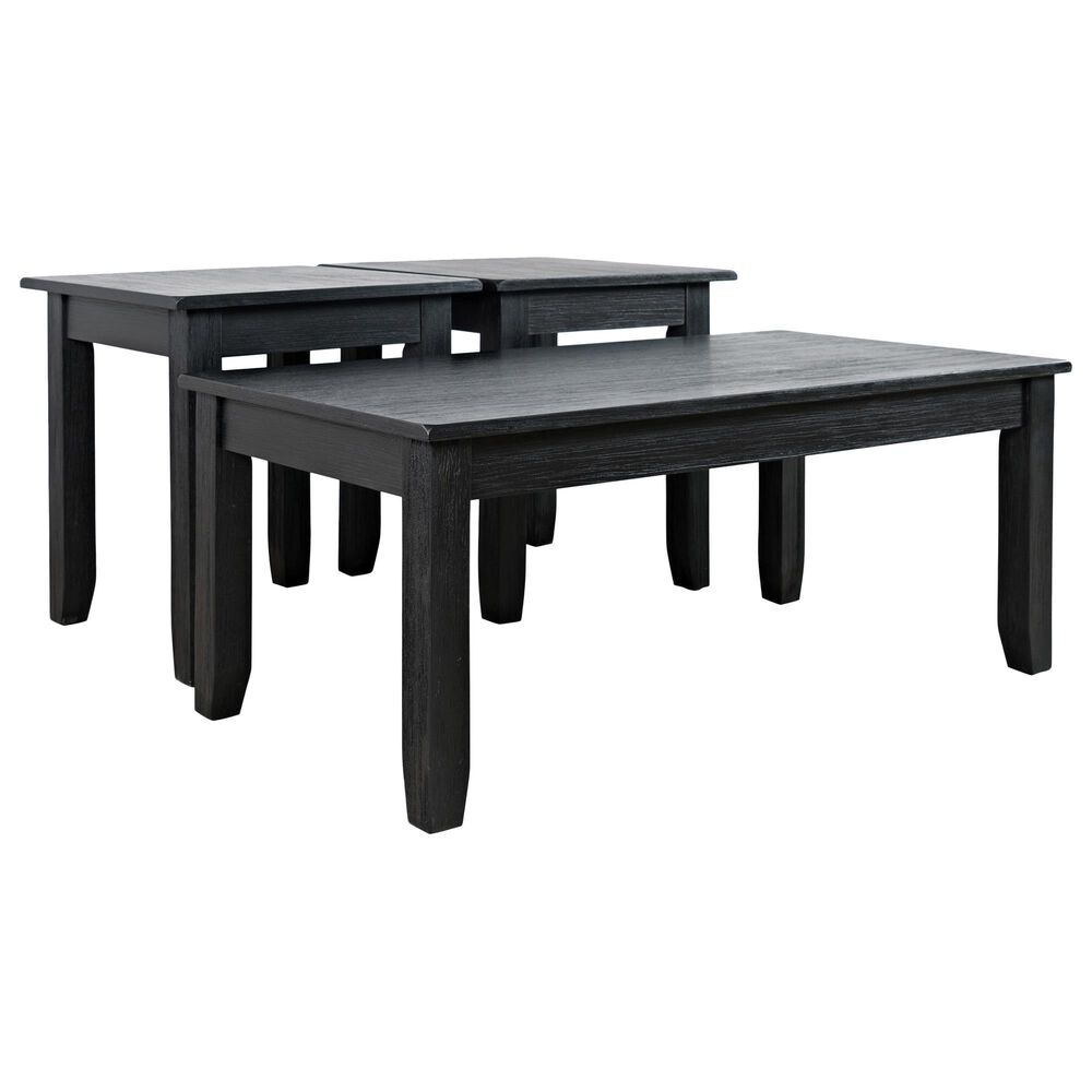 Waltham Eros 3-Pack Tables in Brushed Black, , large