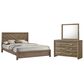 Crown Mark Valor 3-Piece King Bedroom Set in Light Brown, , large