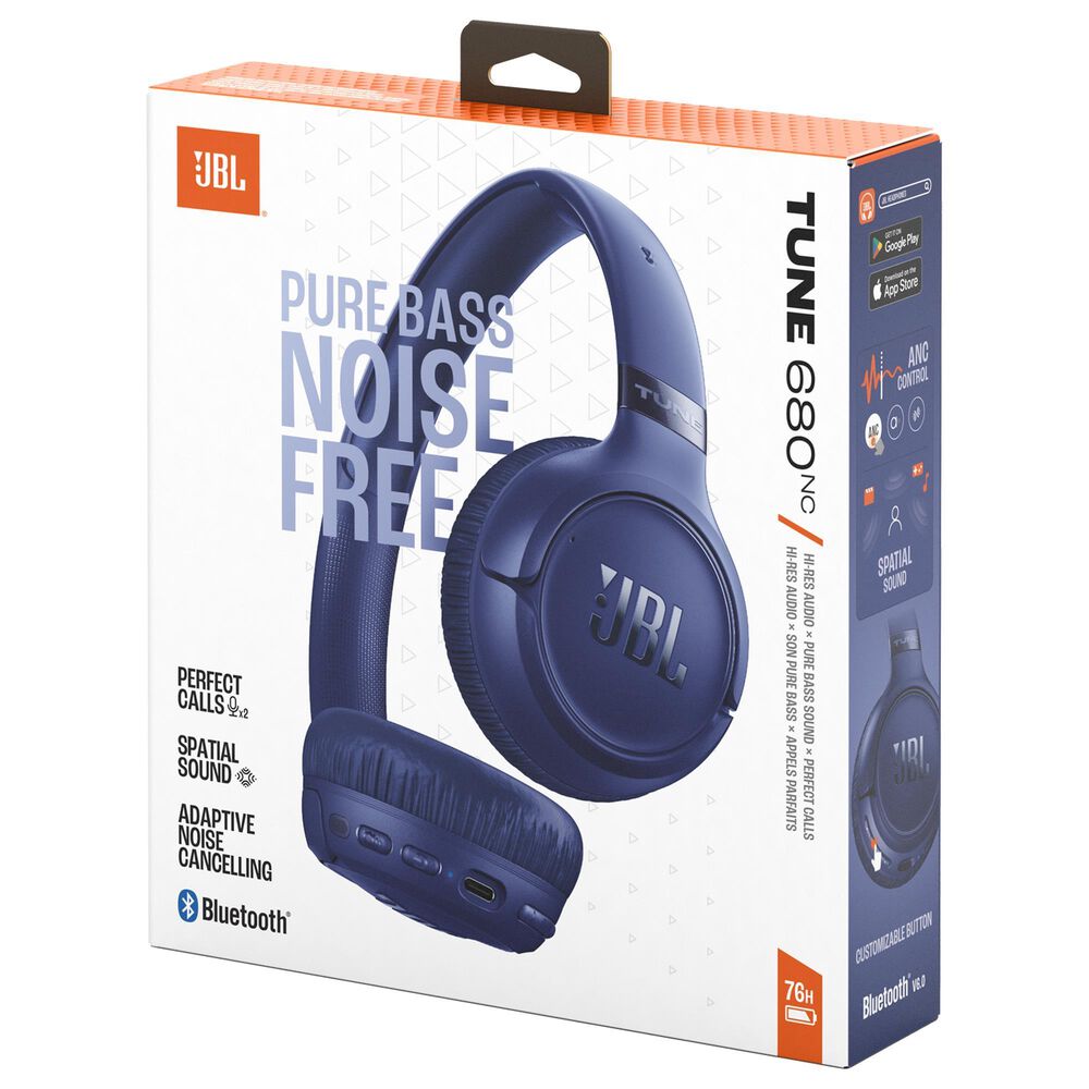 JBL Tune 680NC Wireless On-Ear Headphones in Blue, , large