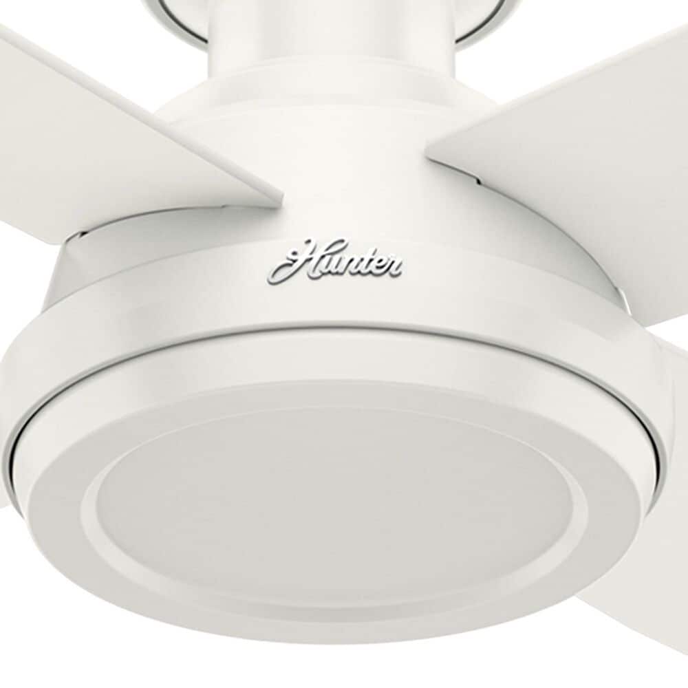 Hunter Dempsey 52&quot; Low Profile Ceiling Fan in Fresh White, , large
