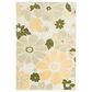 Nourison Aloha ALH42 Ivory and Green 5"3" x 7"5" Indoor/Outdoor Area Rug, , large