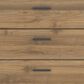 Ashley Deanlow 5-Drawer Chest in Honey Brown and Dark Pewter, , large