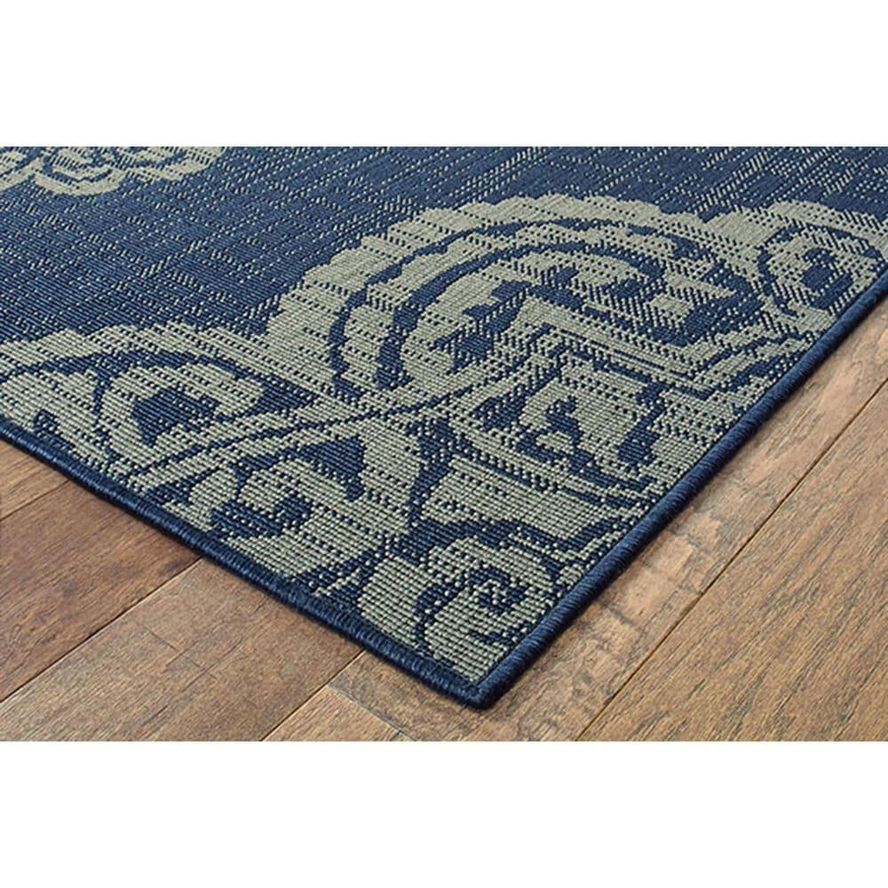 Oriental Weavers Marina 5929B 7&#39;10&quot; x 10&#39;10&quot; Navy and Grey Area Rug, , large