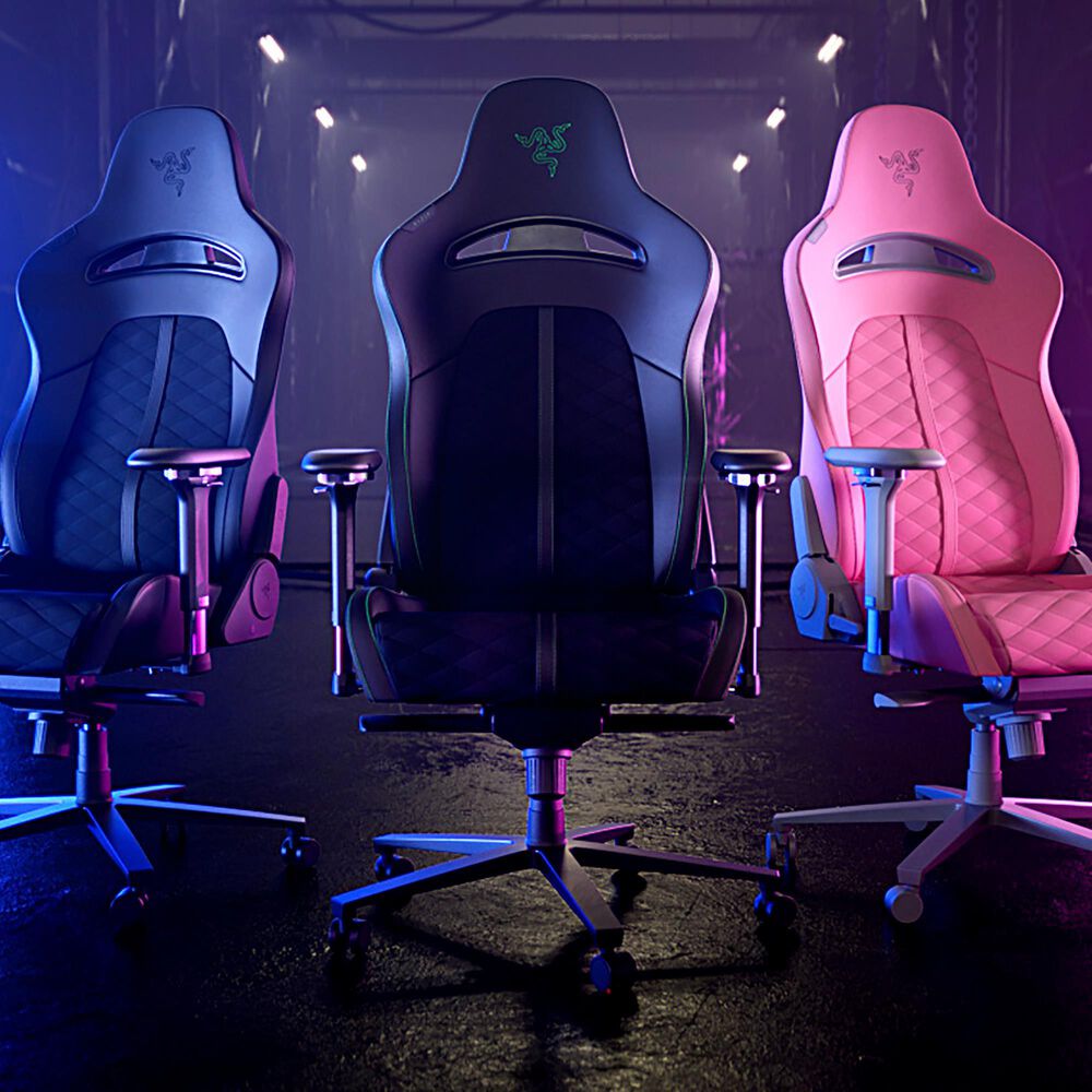 Razer Enki X Essential Gaming Chair in Black and Green, , large
