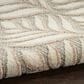 Nourison Aloha Floral 5"3" x 7"5" Ivory and Grey Indoor/Outdoor Area Rug, , large