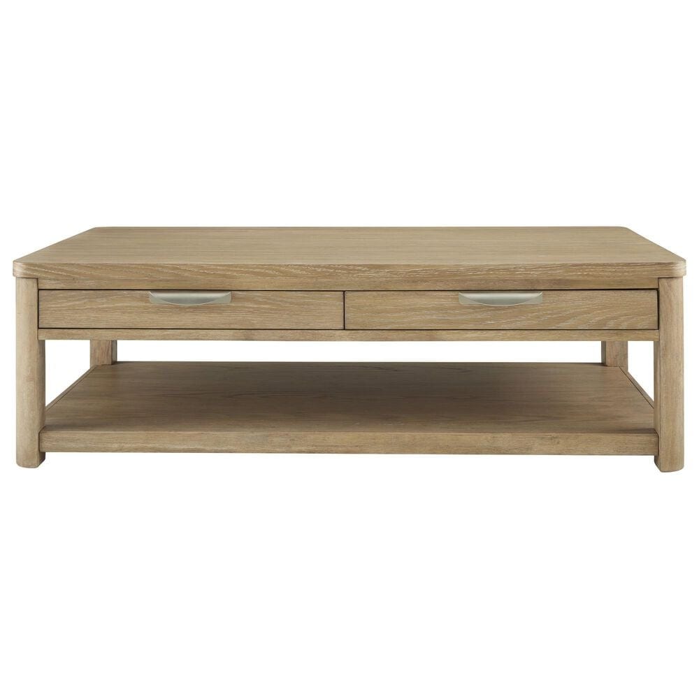 Ashley Rencott Rectangular Coffee Table in Light Brown, , large