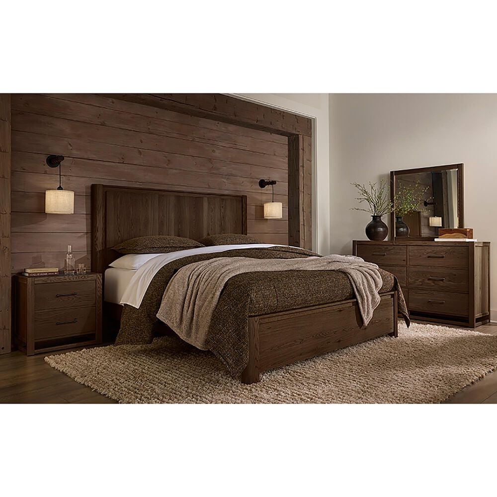 Viceray Collections Lodge and Loft 6-Drawer Dresser and Mirror in Dark Oak, , large