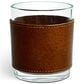 Aged & Charred Leather Wrapped Whiskey Glasses in Multicolor (Set of 4), , large