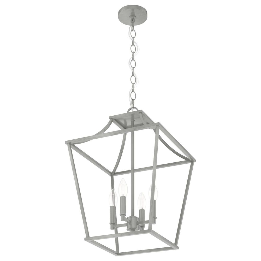 Hunter Laurel Ridge 15&quot; 4-Light Lantern Pendant in Brushed Nickel, , large