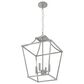 Hunter Laurel Ridge 15" 4-Light Lantern Pendant in Brushed Nickel, , large