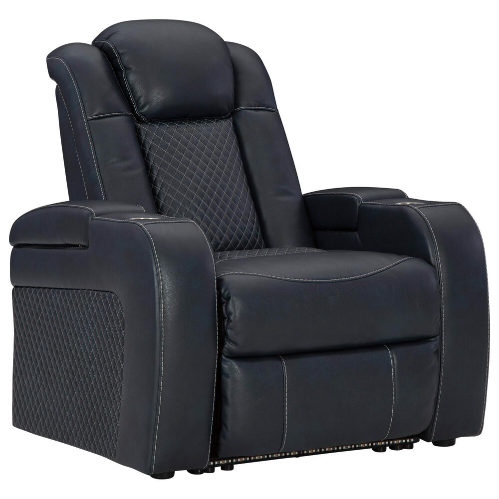 Ashley Fyne-Dyme Power Recliner in Sapphire, , large
