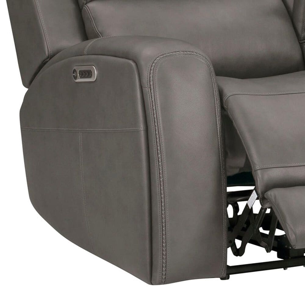 Simeon Collection Belmont Power Loveseat in Autumn Fog, , large