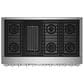 JennAir Noir 48" Professional Range with Gas Grill in Stainless Steel, , large