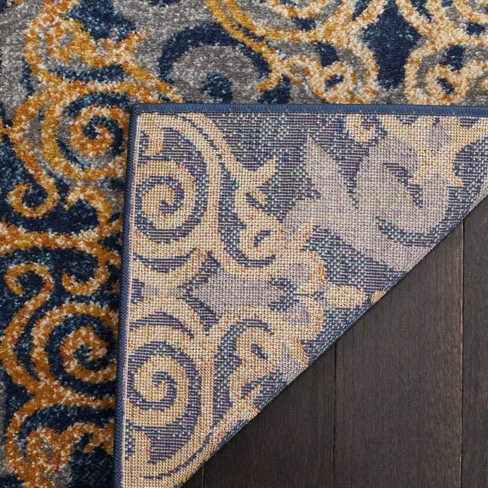 Safavieh Evoke EVK230S 2&#39;2&quot; x 7&#39; Blue and Orange Runner, , large