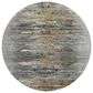 37B Trevi TV14 8" Round Gray Area Rug, , large