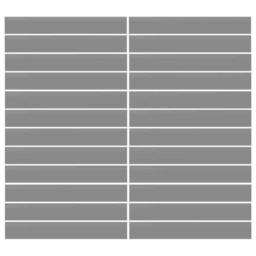 Dal-Tile Color Wheel Matte Suede Gray 12" X 10" Ceramic Mosaic Sheet, , large