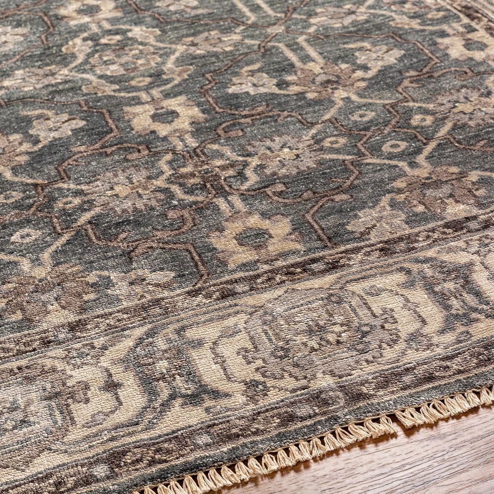Surya Theodora 8&#39; x 10&#39; Gray, Slate and Dark Brown Area Rug, , large